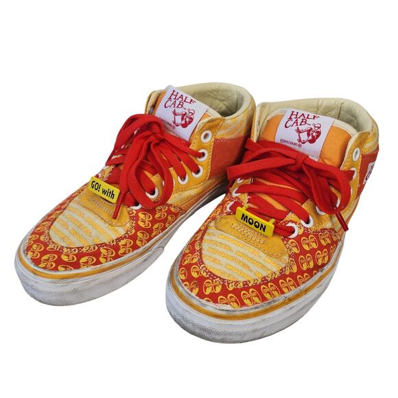 VANS Half Cab x Mooneyes Orange Rare Men size 5 - Picture 2 of 9